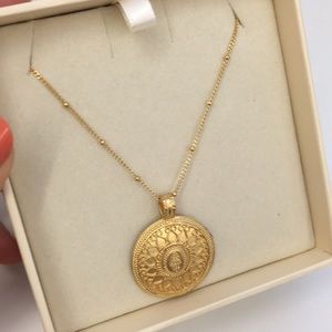 Satya Jewelry Gold Hamsa Necklace NEW IN BOX